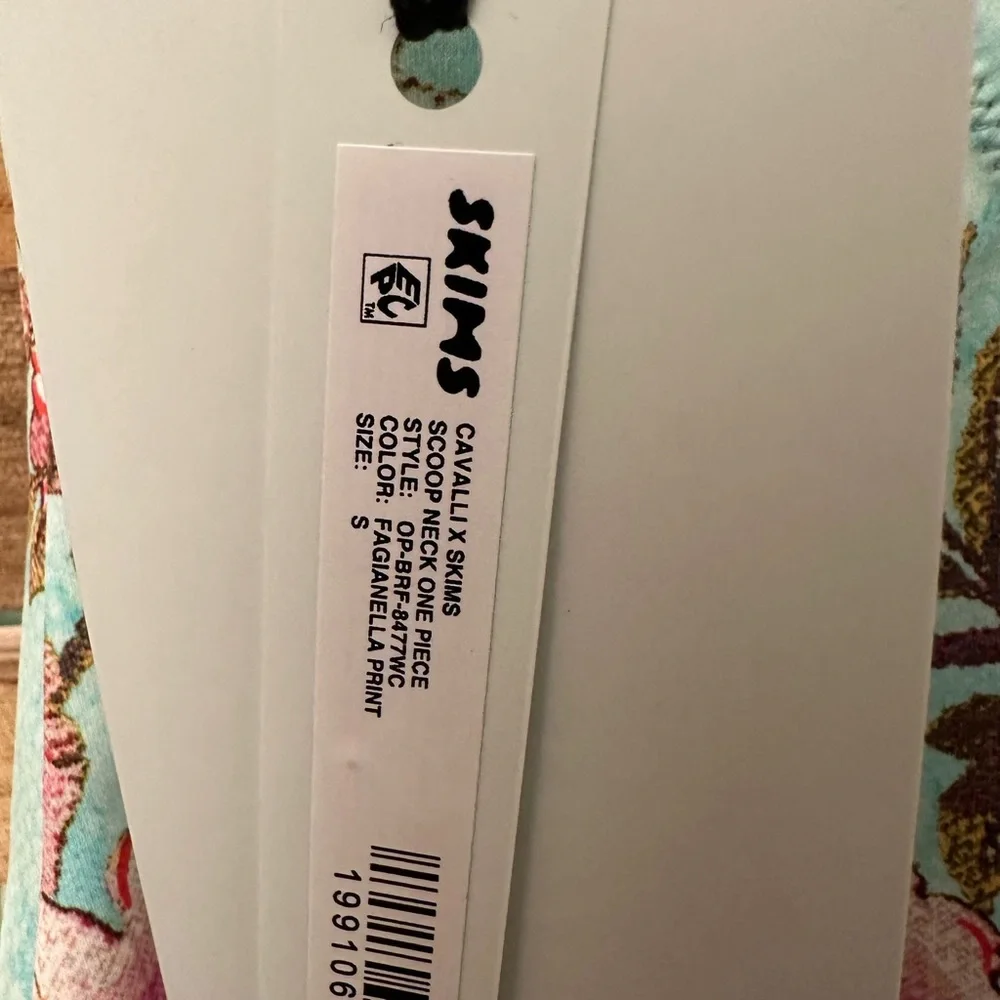 SKIMS X Cavalli One Piece Floral Swimsuit size S NWT